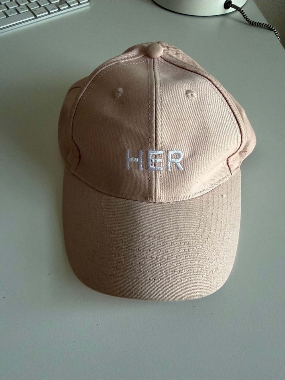 Burberry | HER |  Embroidered Pink Baseball Cap